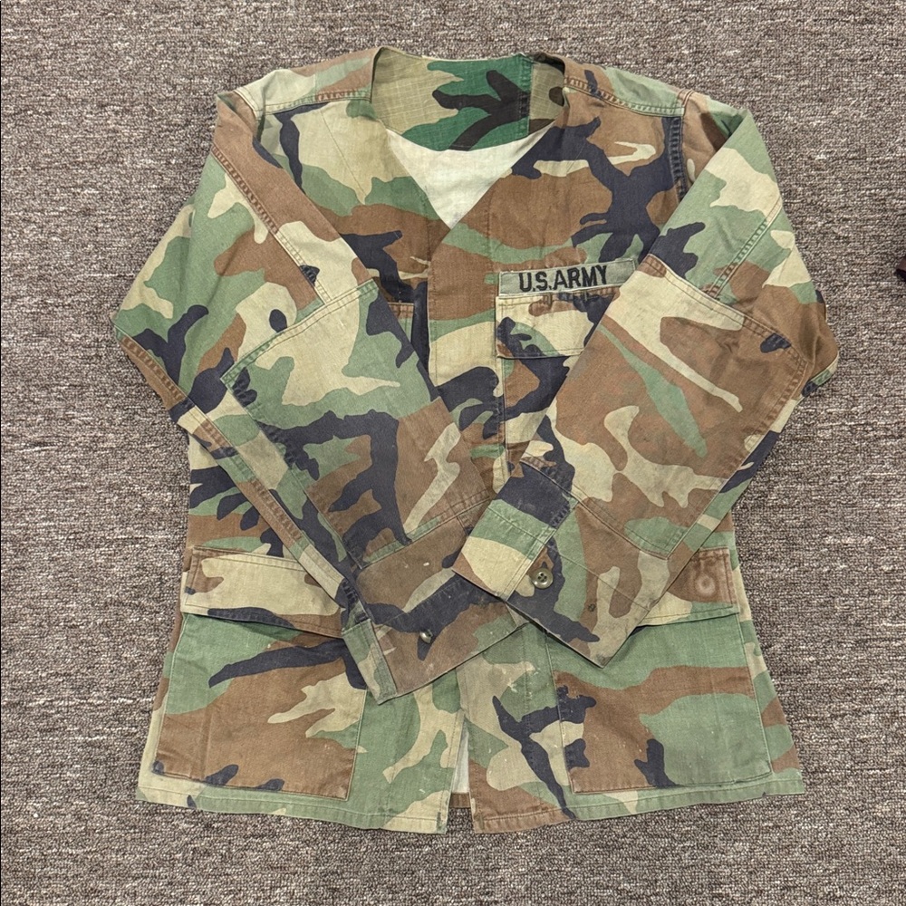 Vintage Camouflage Military Jacket